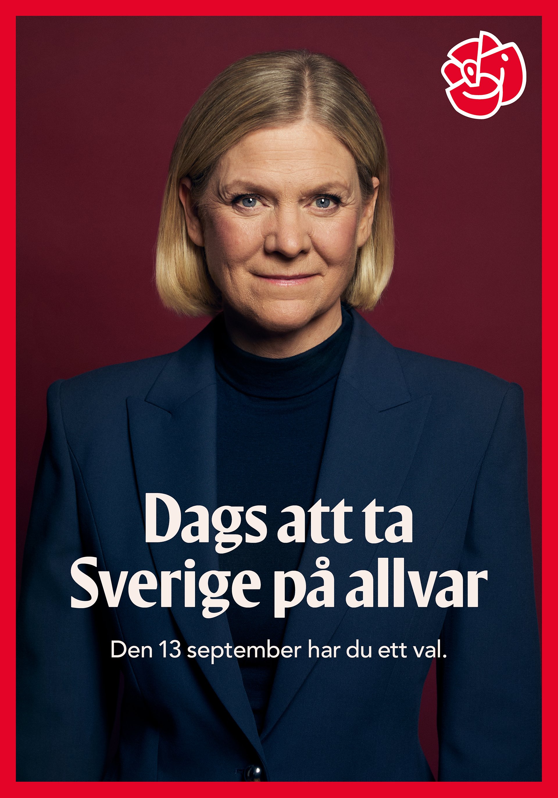 Socialdemokraternas valaffisch 2026